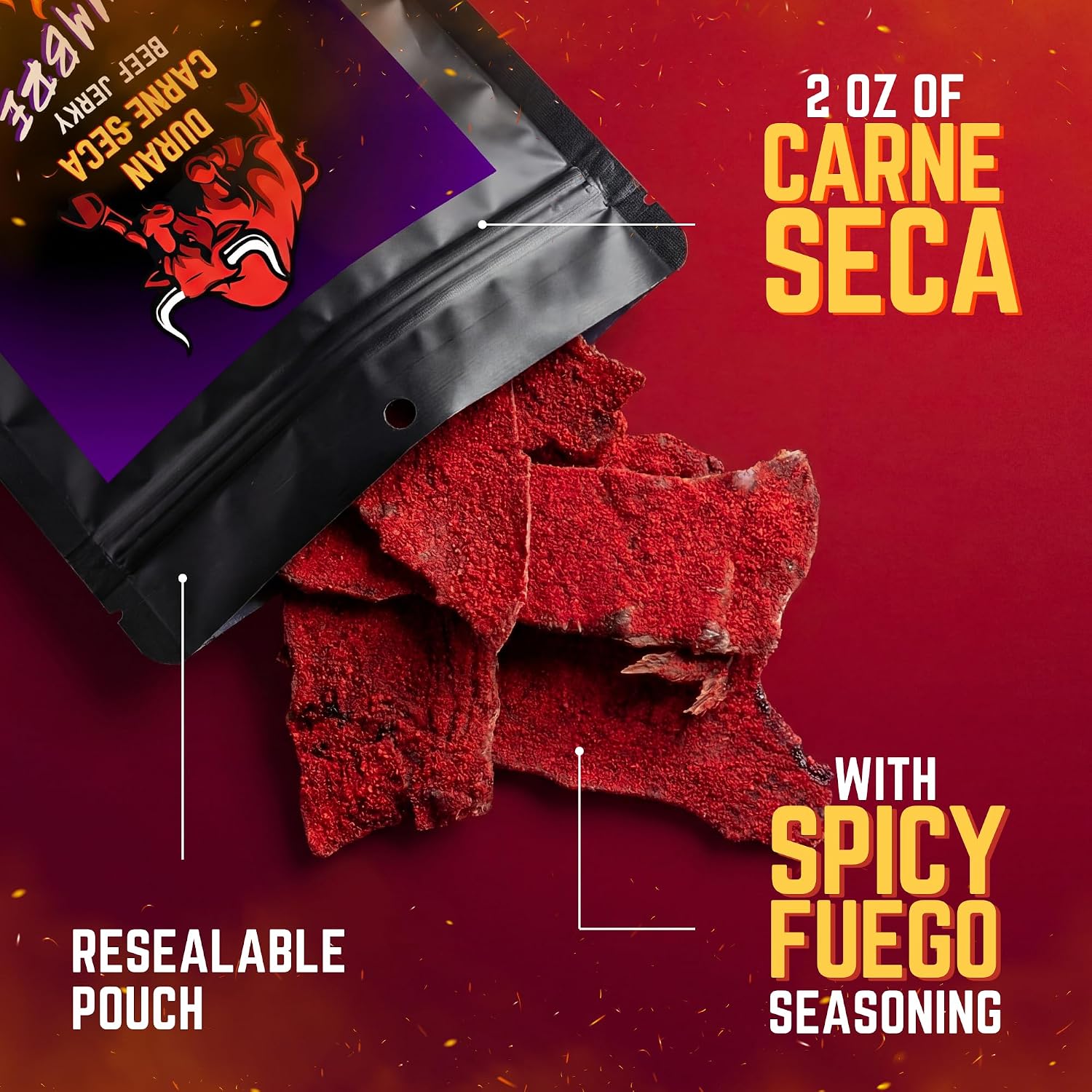 Spicy Fuego Beef Jerky Delight