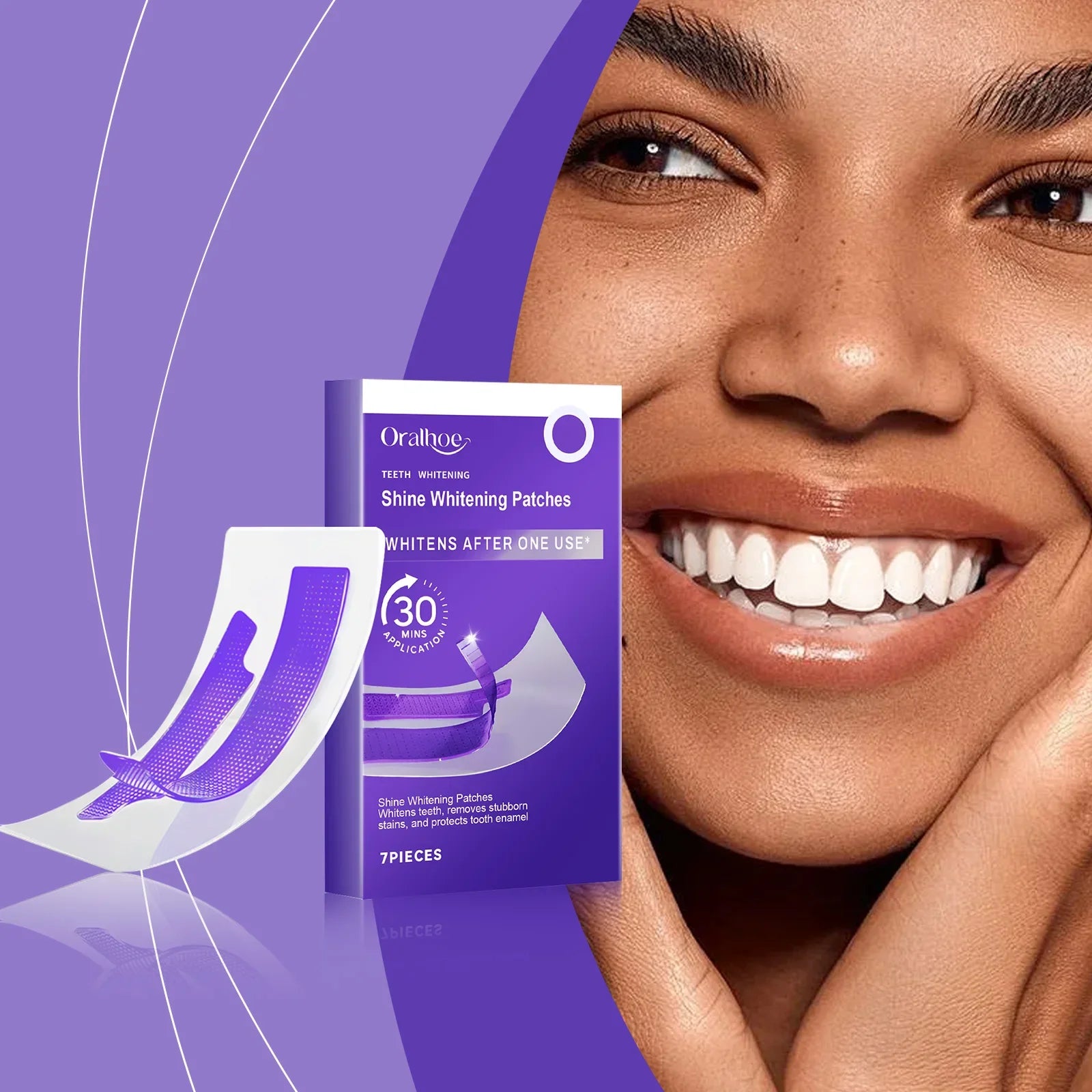 Purple Tooth Whitening Strips